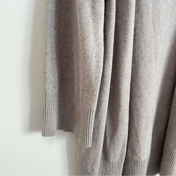 Aritzia Wilfred Free Merino Wool Cotton Open Front Cardigan Neutral Size Small - Picture 3 of 6
